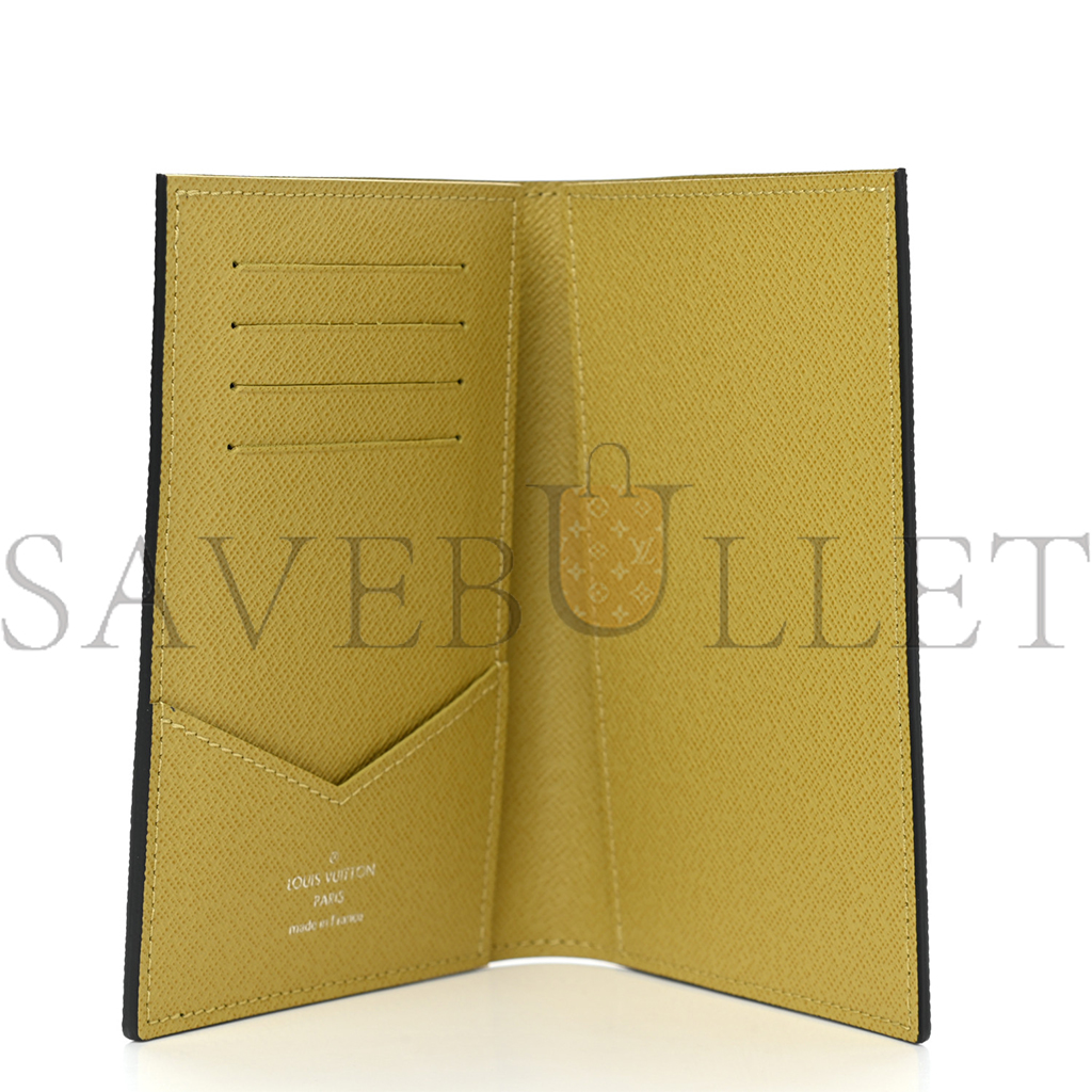 LOUIS VUITTON MASTER DAMIER GRAPHITE STAMPS PASSPORT COVER OLIVE N64604 (14*10*2.5cm)